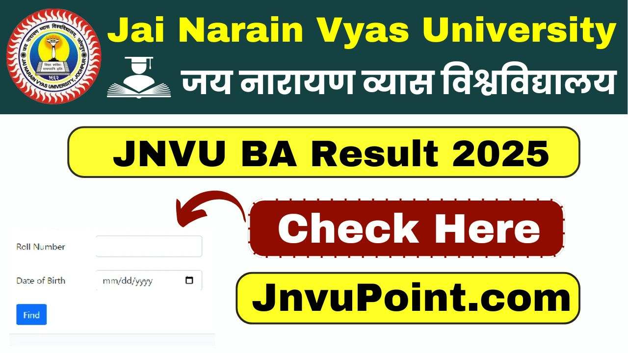 JNVU BA Result 2025